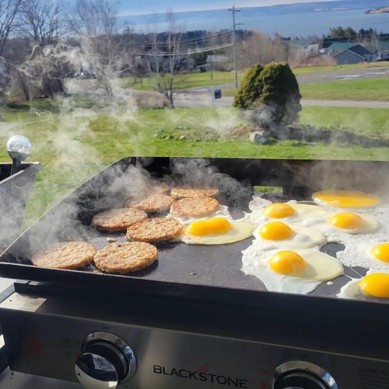 Breakfast is being served