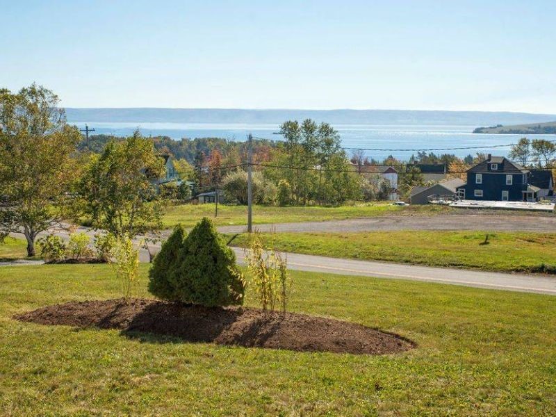 View of Baddeck Bay from the deck